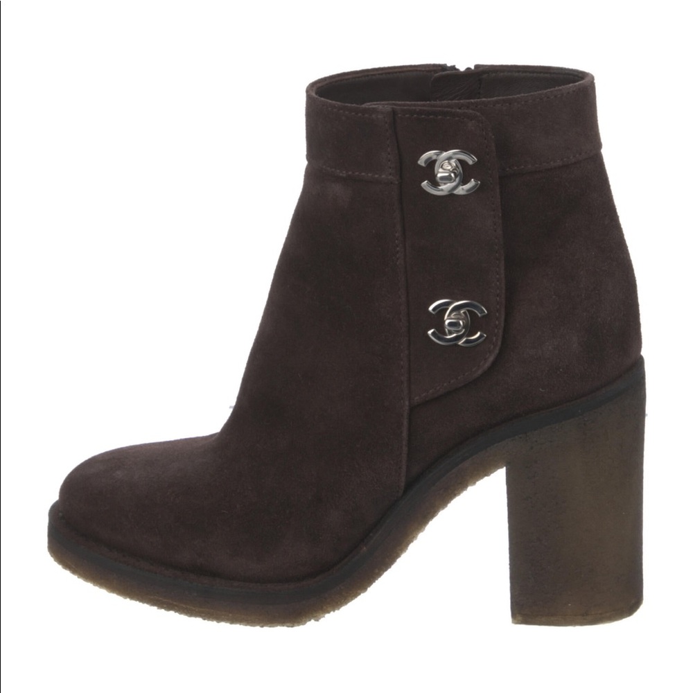 Chanel Brown Boots